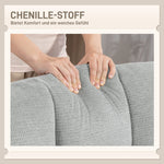 Swivel Lounge Chair with Wide Seat, Water-Repellent, Crossed Steel Legs, Light Grey
