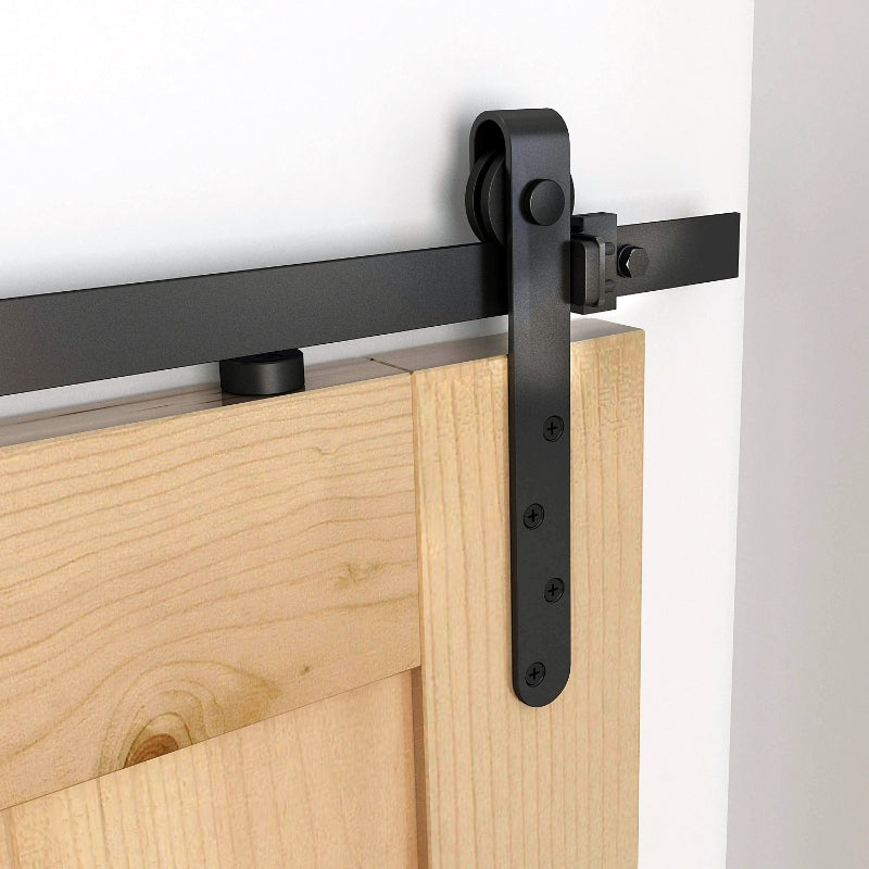 Sliding Door Hardware Kit, 180 cm, Rails, Rollers, Carbon Steel