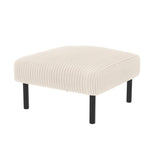 Premium Corduroy Stool - Metal Frame, Velour Cover - Corduroy
