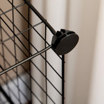 Shelving System, 9 Compartments Shoe Rack, Steel Wire Black