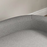 Dog Sofa, Raised with Cushion, Wooden Legs, Grey