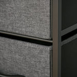 Chest of Drawers, 4-Drawer Linen Storage Cabinet, Black