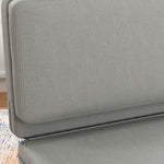 3-in-1 Folding Sofa Bed with Storage, Velvet, Light Gray