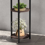 Plant Stand, 5 Levels, Wooden, Brown