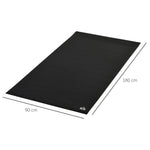 Floor Protection Mat Fitness Equipment 180x90x0.6cm PVC Black