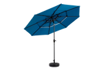 Outdoor Umbrella, 14.8 Ft Double Sided Rectangular Large with Crank, Blue