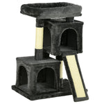 Sisal Cat Tree, Scratching Board Plush, Dark Grey