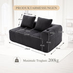 Two-Seater Sofa with Storage Pocket & Drink Holder - Corduroy