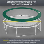Edge Cover Trampoline Ø 244 cm Weather-Resistant, Green PVC PE