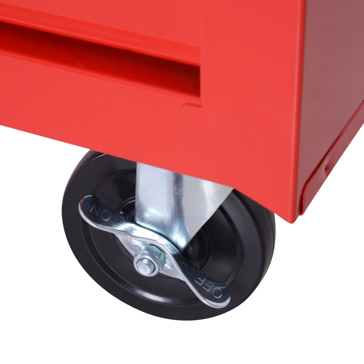 DURHAND Workshop Trolley, 7 Drawers, Lockable, 150 kg, Steel Red