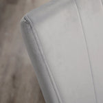 Dining Chair Set of 4, Kitchen Chairs, Backrest, Grey Velvet