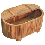 Soba Ball Lid-up Coffee Table, Solid Mango Wood