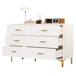 Chest of drawers 6 drawers for living room and bedroom, white