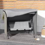 Garden Swing Cover, Waterproof Sun Protection, Oxford Fabric Grey