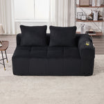 Two-Seater Sofa Storage Pocket Drink Holder - Corduroy Fabric