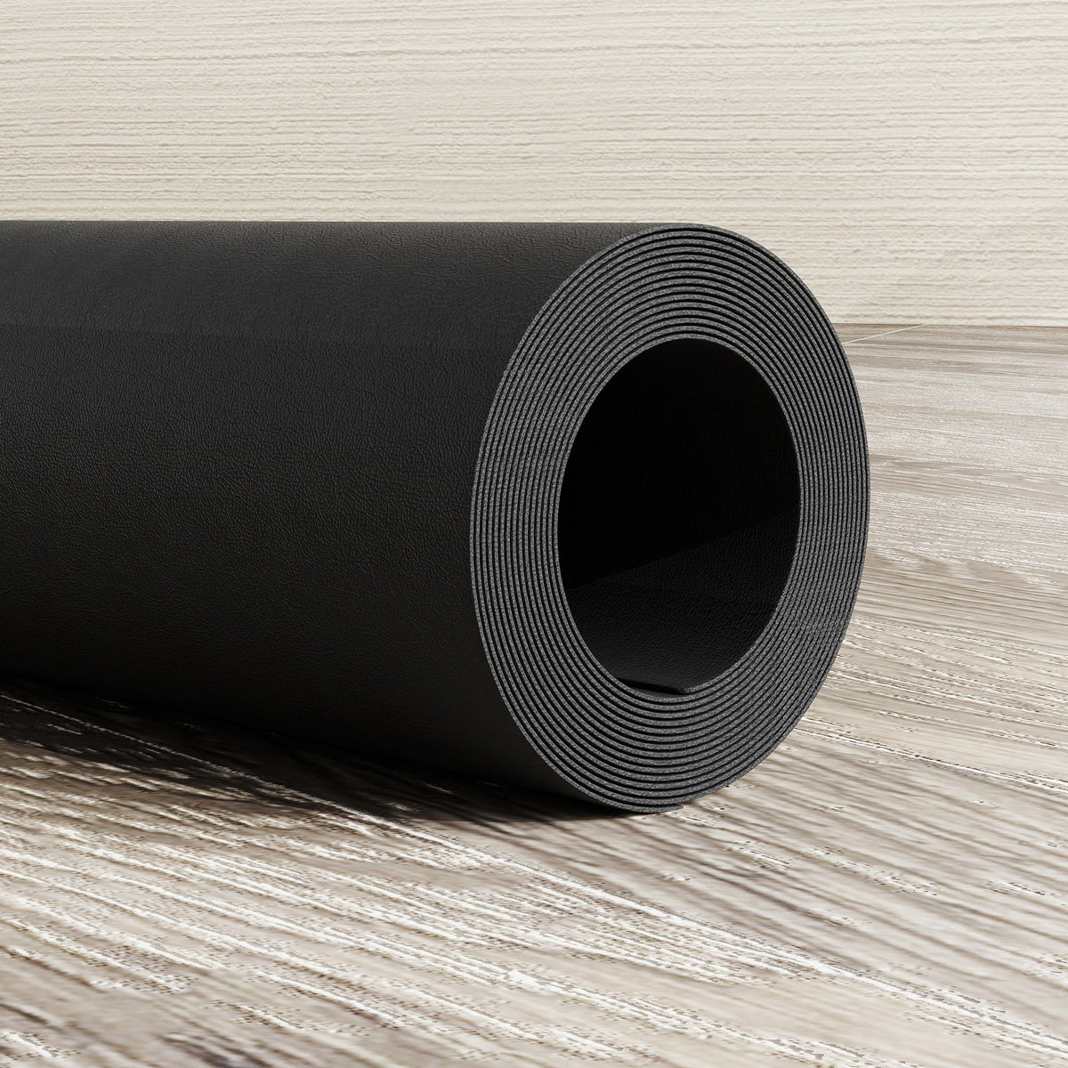 Floor Protection Mat, Non-Slip 4mm Thick 200 x 100 cm, Black