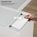 Mobile Filing Cabinet, 3 Drawers Lock A4 Legal Hanging Files, Steel White