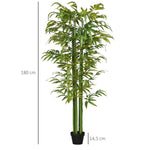 Artificial Plant, Bamboo Tree with Planter, 180cm, Green