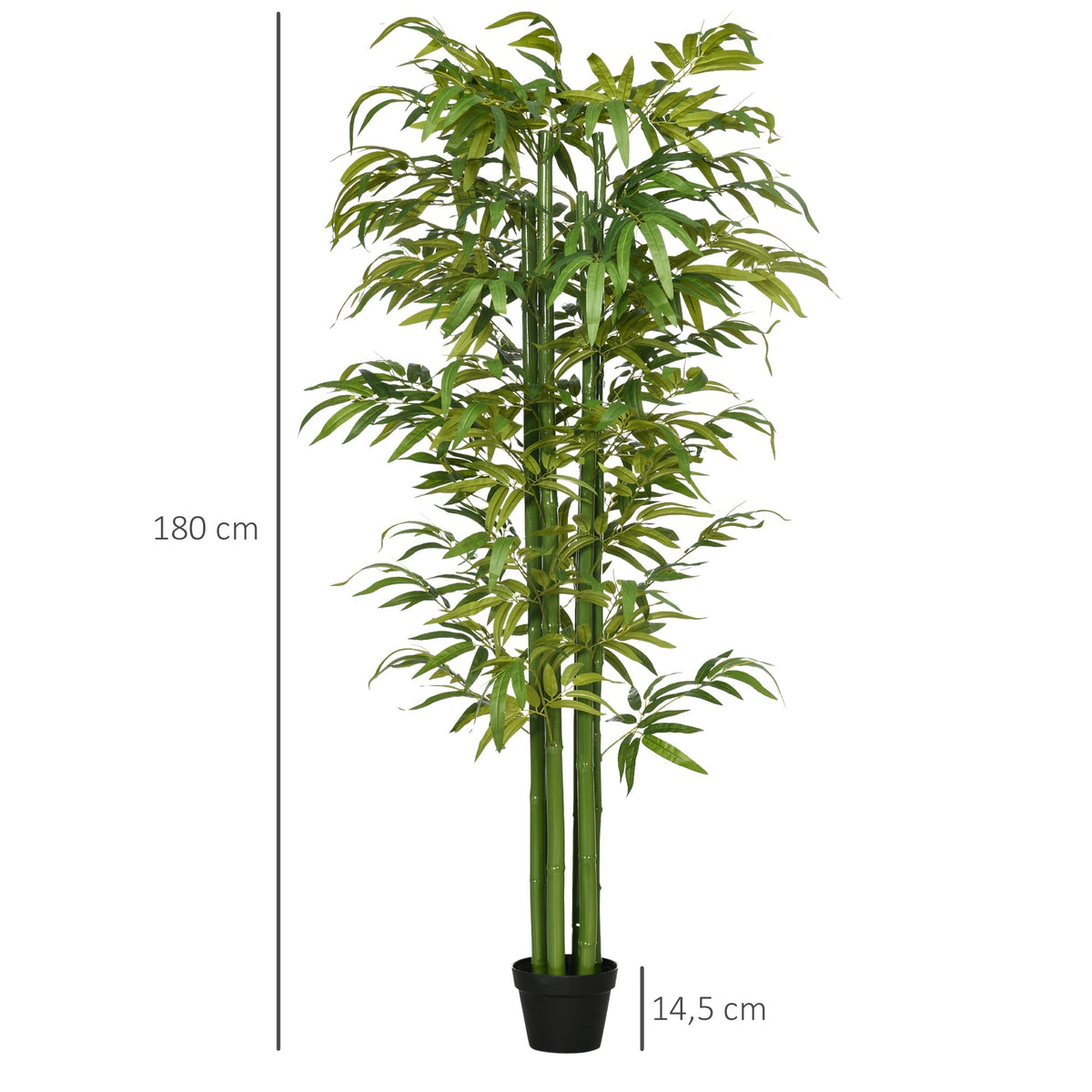 Artificial Plant, Bamboo Tree with Planter, 180cm, Green