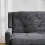 2-Piece Accent Armchair Set with High-Density Foam and Solid Wood Legs, Durable Fabric