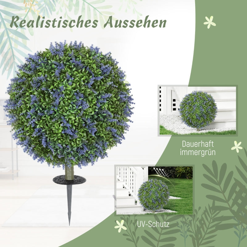 Artificial Lavender Plants, 60cm UV Protection, Green