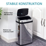 Automatic Sensor Waste Bin 30L IR Square Stainless Steel