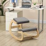 Ergonomic Knee Stool, Rocking Kneeling Chair Posture Gray