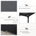 Dog Lounger Elevated Outdoor Bed & Sofa, Oxford Black