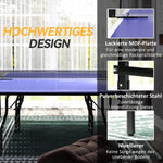 Folding Mid-Size Table Tennis Table with Net and 3 Balls, 12mm Tabletop
