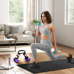 Dumbbell Set with Storage Rack, 6 Piece Weight Set (1kg, 3kg, 5kg) for Fitness Training