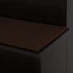 Pet Stairs, Dog/Cat Entry Aid, Carpeted MDF, Dark Brown
