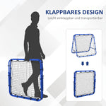Football Rebounder Adjustable 5 Levels Steel Blue