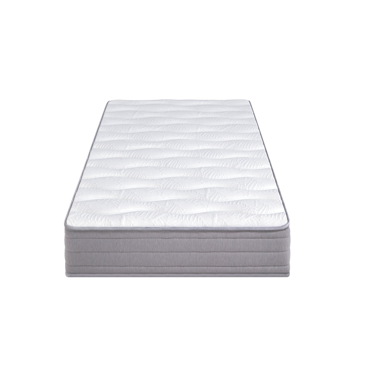 Upholstered Single Bed 90x200 LED USB Storage, Beige Linen