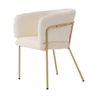 Leisure Chair, Single, Metal Legs, Imitation Rabbit Down Beige