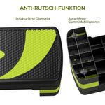 Step Board Aerobic Stepper, Adjustable 3 Levels, 150 kg, Green