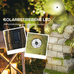 Turtle Sculpture, LED Solar Light, 36.5 cm, Magnesium Oxide