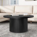 Coffee Table Round Solid Wood
