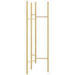 Coat Rack, 6 Hanging Rods, Solid Wood, Natural