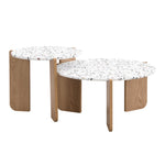 Modern Modular Coffee Table Set of 2 for Living Room, Sofa Side, Balcony