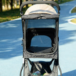 Dog Buggy 2 in 1, Foldable with Rain Cover, Khaki