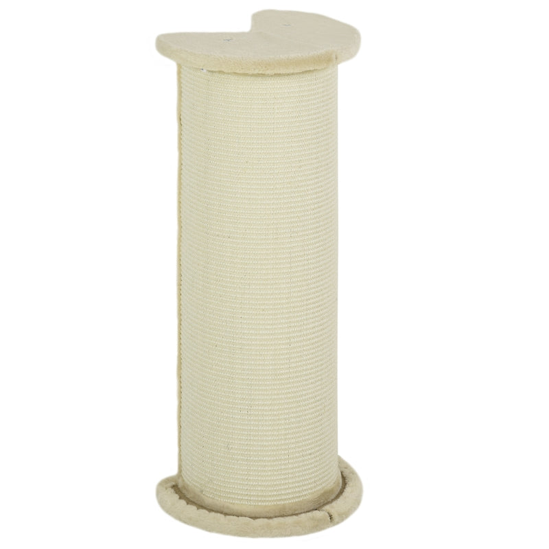 Corner Cat Scratching Board, Space-Saving, Cream White
