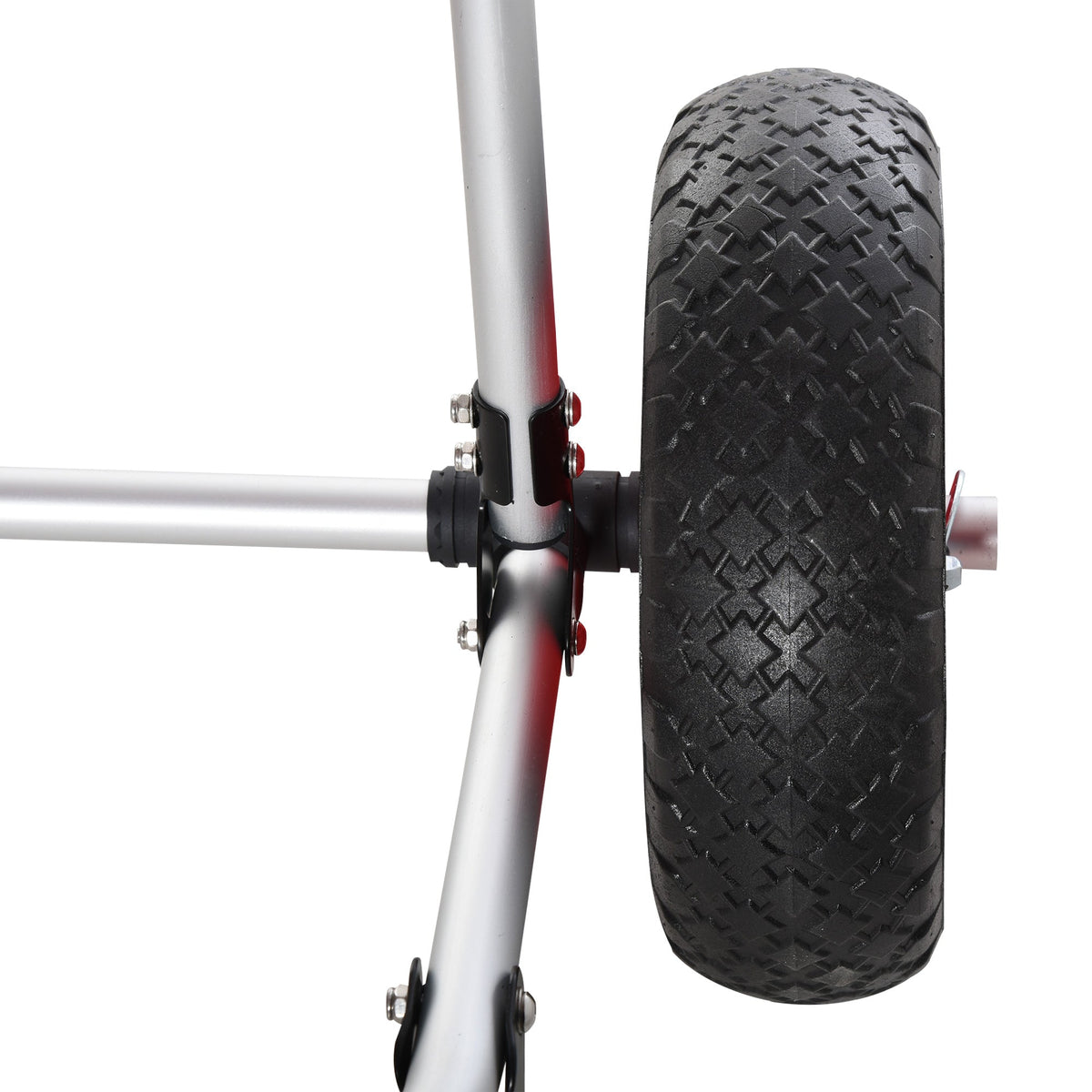 Canoe/Kayak/Surf Trolley Foldable with PU Wheels Padded Aluminum, Silver