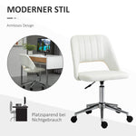 Swivel Chair Height-Adjustable Compact Ergonomic, Beige