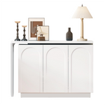 Desk, Rotating L-Shaped Corner Computer/Dressing Table 110 cm, White