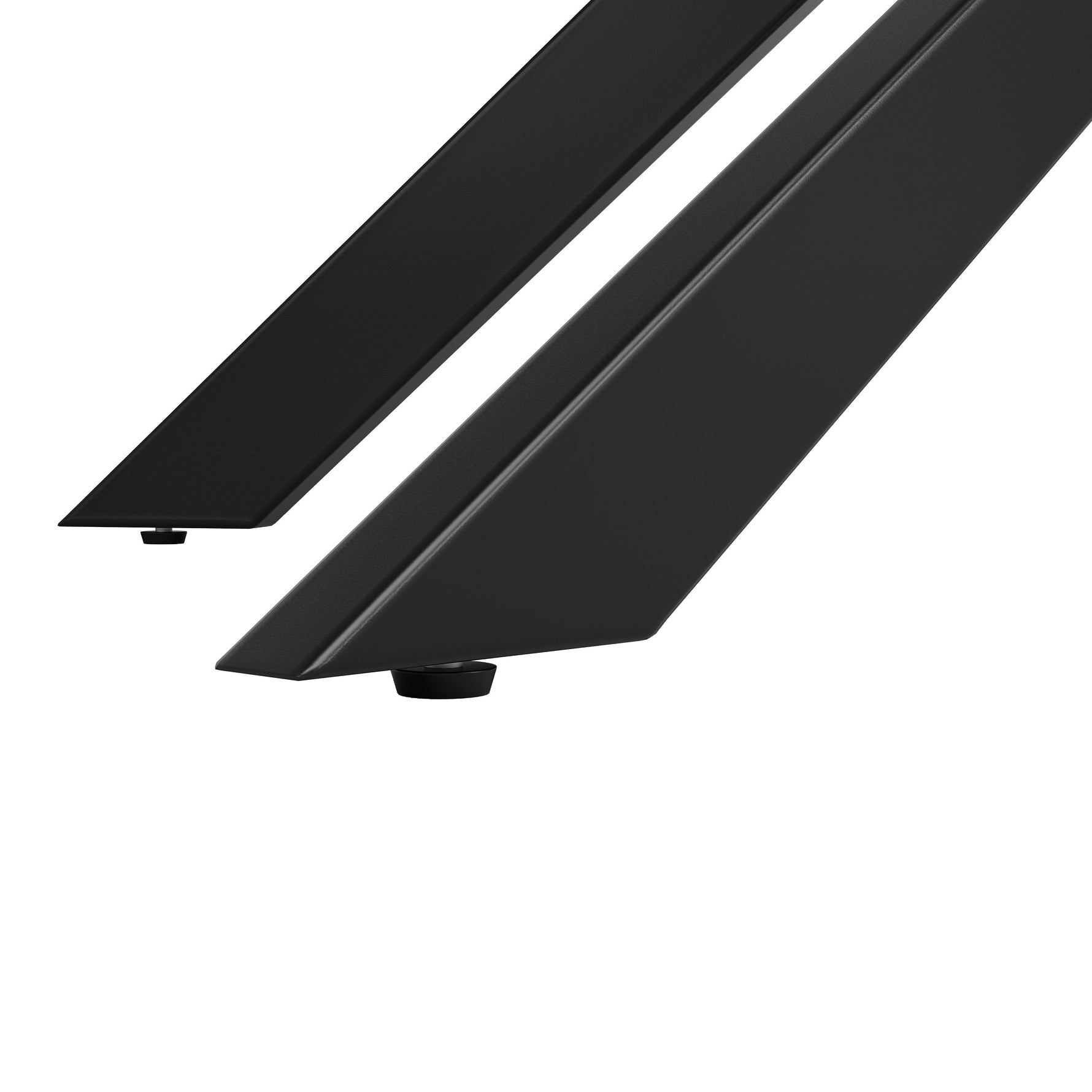 Telescopic Dining Table 120-160cm Extendable Black Crossed Legs - White Marble