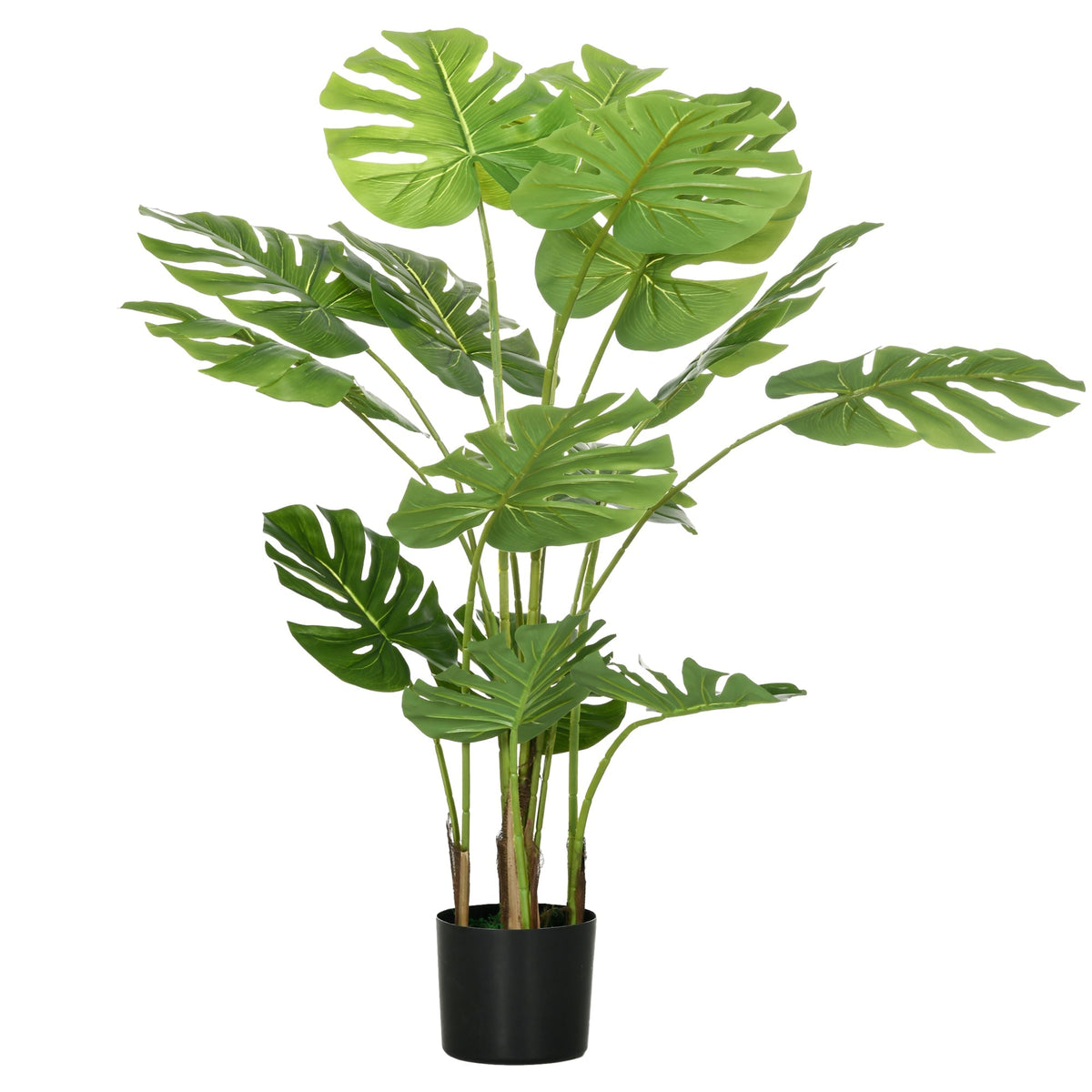 Artificial Monstera 120cm Plant with Planter, Green