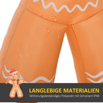 Gingerbread Man, 2.4m LED Inflatable Decoration, Polyester