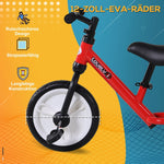 Children's Balance Bike, 2-in-1 with Training Wheels and Pedals, Red
