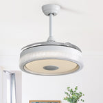 42-inch Ceiling Fan, Multi-Colored 32W LED Light & DC Motor, ABS Blades