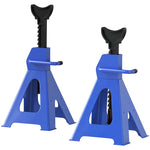 Jack Stand 3 Ton, 2 Pieces, 13 Levels Adjustable, Blue